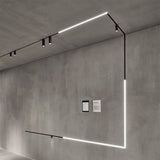 Conector de colt (90° vertical) magnetic pentru MONTAJ INCORPORAT pentru placari LUXON