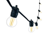 Ghirlanda luminoasa 10 m. cu 10 becuri G45 4W LED E27 interconectabila