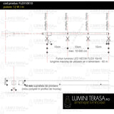 Furtun Luminos Led Neon Flex LUXON 10x10mm alb neutru (4000K)