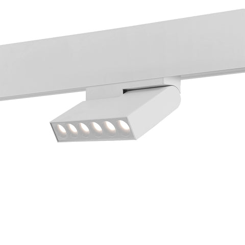 Proiector pentru sina magnetica orientabil FOLD06 ALB LED LUXON