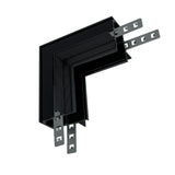 Conector de colt (90° vertical) magnetic pentru MONTAJ INCORPORAT pentru placari LUXON