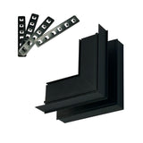 Conector de colt (90° vertical EXTERIOR) magnetic pentru MONTAJ INCORPORAT LUXON