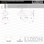 Proiector pentru sina magnetica SPOT60 LED LUXON
