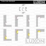 Profil SHADOW GAP 200 cm. negru LUXON