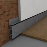 Profil cu PLINTA tip Filomuro 200 cm. argintiu LUXON