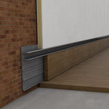 Profil pentru PLINTA tip filomuro 200 cm. aluminiu LUXON