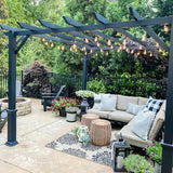 Ghirlanda luminoasa 20 m. cu 20 becuri mari ST64 4W LED E27 interconectabila