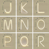 Litere Luminoase Neon Flex cu baterii si USB