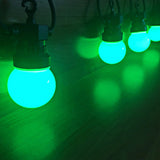 Ghirlanda luminoasa 10 m. cu 20 becuri mate LED multicolor interconectabila Ghirlanda luminoasa Lumini Terasa