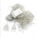 Perdea Luminoasa 4M x 0.6M 120 LED-uri Interconectabila Plase Lumini Terasa