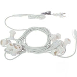 Cablu Ghirlanda luminoasa 10 m. cu 20 fasunguri E27 interconectabila