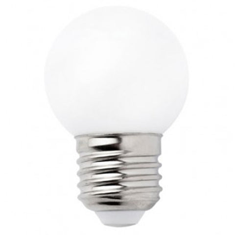 Bec LED alb mat din plastic E27 1W Bec Lumini Terasa