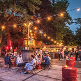 Ghirlanda luminoasa 10 m. cu 20 becuri mate LED interconectabila Ghirlanda luminoasa Lumini Terasa