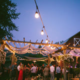 Ghirlanda luminoasa 10 m. cu 10 becuri LED E27 interconectabila Ghirlanda luminoasa Lumini Terasa