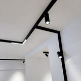 Proiector SMART pentru sina magnetica CORNER90 ALB LED LUXON