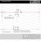 Cablu alimentare pentru Furtun LED COB Neon Flex 10x4