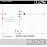 Cablu alimentare pentru Furtun LED COB Neon Flex 10x4