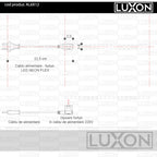Cablu alimentare pentru Furtun Luminos Neon Flex 6x12