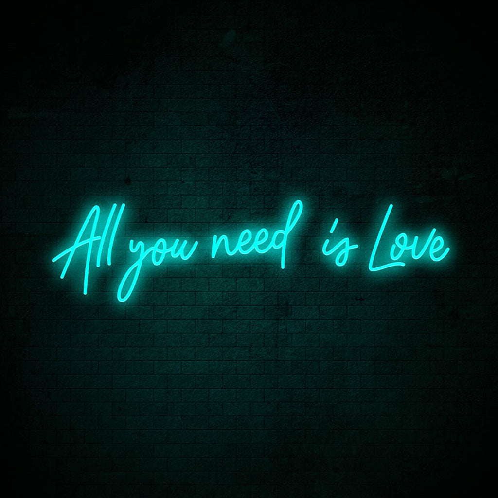 Semn Neon Flex cu telecomanda ALL YOU NEED IS LOVE
