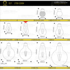Bec S14 LED transparent din plastic Dimabil E27 2W