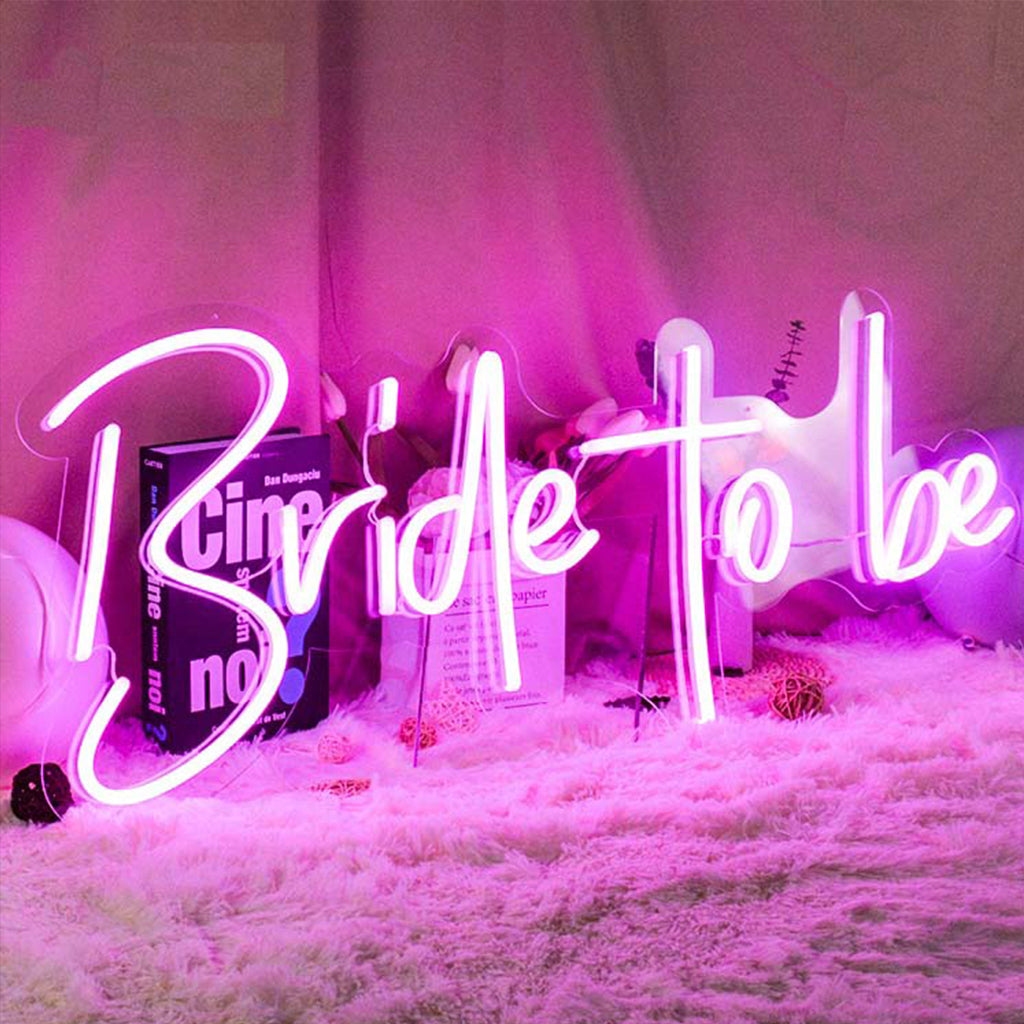 Semn Neon Flex cu telecomanda BRIDE TO BE