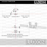 Conector liniar "I" pentru Furtun LED COB Neon Flex 10x4