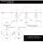 Ghirlanda luminoasa 10 m. cu 10 becuri mari G95 LED E27 interconectabila