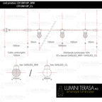 Ghirlanda luminoasa 10 m. cu 10 becuri G45 1W LED E27 interconectabila