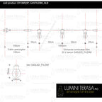 Ghirlanda luminoasa 10 m. cu 20 becuri G45 4W LED E27 interconectabila