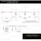 Ghirlanda luminoasa 10 m. cu 20 becuri LED 1W interconectabila
