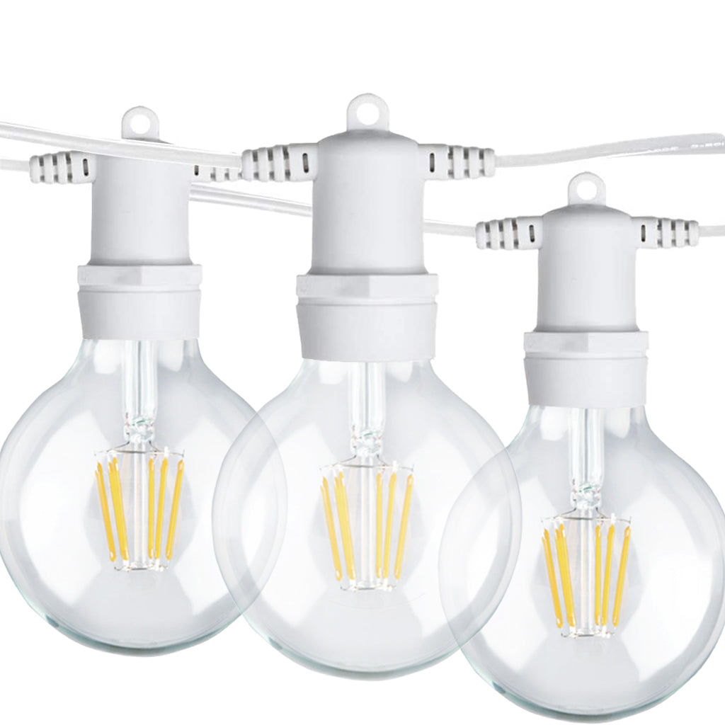 Ghirlanda luminoasa 10 m. cu 20 becuri mari G95 LED E27 interconectabila