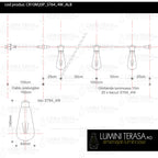 Ghirlanda luminoasa 10 m. cu 20 becuri mari ST64 4W LED E27 interconectabila