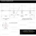 Ghirlanda luminoasa 20 m. cu 20 becuri G45 4W LED E27 interconectabila