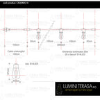 Ghirlanda luminoasa 20 m. cu 20 becuri S14 LED E27 interconectabila
