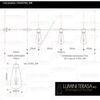 Ghirlanda luminoasa 10 m. cu 20 becuri mari ST64 4W LED E27 interconectabila