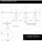 Ghirlanda luminoasa 5 m. cu 10 becuri mari G125 4W LED E27 interconectabila