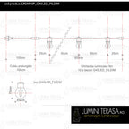 Ghirlanda luminoasa 5 m. cu 10 becuri G45 4W LED E27 interconectabila