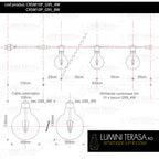 Ghirlanda luminoasa 5 m. cu 10 becuri mari G95 LED E27 interconectabila