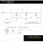 Ghirlanda luminoasa 5 m. cu 10 becuri LED 1W E27 interconectabila