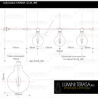 Ghirlanda luminoasa 5 m. cu 5 becuri mari G125 4W LED E27 interconectabila