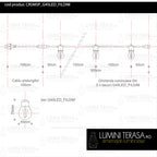 Ghirlanda luminoasa 5 m. cu 5 becuri G45 4W LED E27 interconectabila