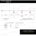 Ghirlanda luminoasa 5 m. cu 5 becuri LED 1W E27 interconectabila