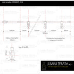 Ghirlanda luminoasa 5 m. cu 5 becuri S14 LED E27 interconectabila