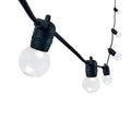Ghirlanda luminoasa 10 m. cu 10 becuri G45 1W LED E27 interconectabila