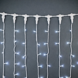 Perdea Luminoasa Profesionala 2M x 10M, 2000 leduri Interconectabila, ALBA, lumina rece