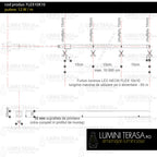 Furtun Luminos Led Neon Flex LUXON 10x10mm alb cald (3000K)