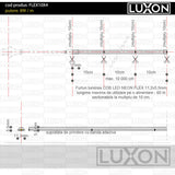 Furtun Luminos Led COB Neon Flex LUXON alb cald (3000K)