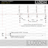 Furtun Luminos Led Neon Flex LUXON 6x12mm lumina Albastra