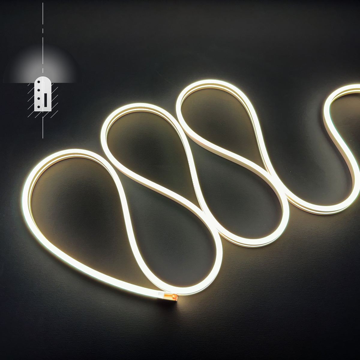 Furtun Luminos Led Neon Flex LUXON 6x12mm alb neutru (4000K)