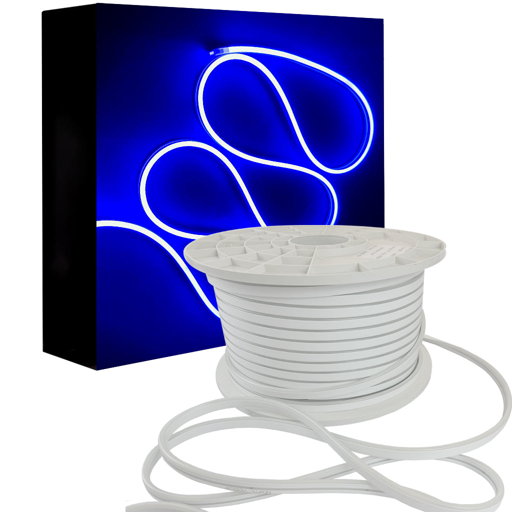 Furtun Luminos Led Neon Flex LUXON 6x12mm lumina Albastra